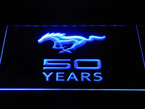 Ford Mustang 50 Years LED Neon Sign